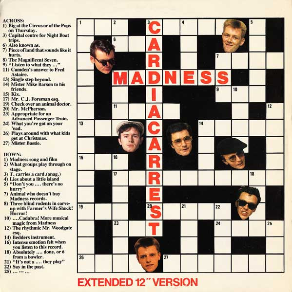 Madness – Cardiac Arrest (Extended 12″ Version) (12″, Single, Has, UK)